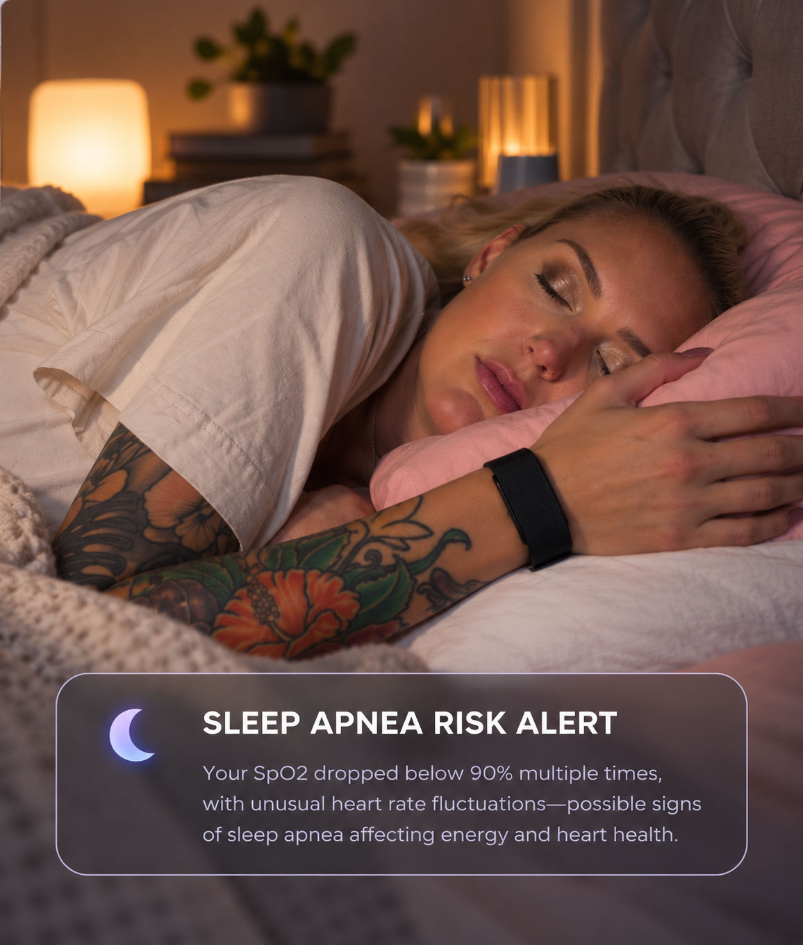 Sleep apnea risk alert