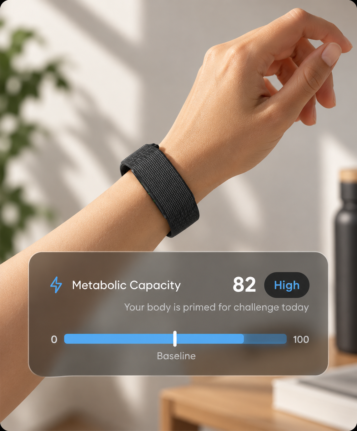 FitPeo Band showing metabolic capacity and recovery